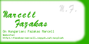 marcell fazakas business card
